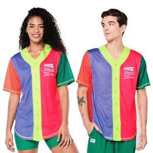 NWT ZUMBA Prep Unisex Baseball Button‎ Up Jersey Size XL